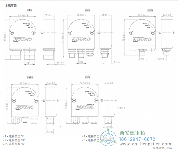 AC58-SSI-P標(biāo)準(zhǔn)光電絕對(duì)值型編碼器(總線(xiàn)罩殼) 德國(guó)hengstler(亨士樂(lè))編碼器