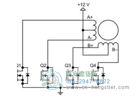 步進(jìn)電機(jī)的工作原理，電路圖