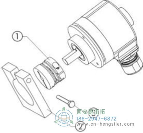 直接利用編碼器法蘭端面的安裝孔，你來實現(xiàn)編碼器與安裝支架的固定。
